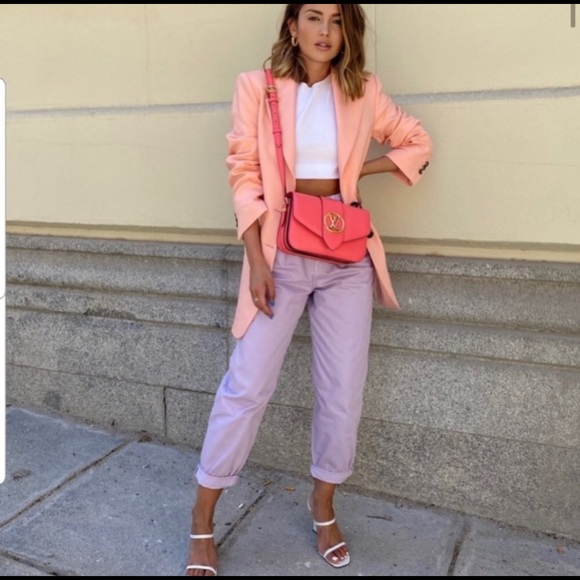 Zara | Jeans | Zara Lilac Slouchy Jeans 